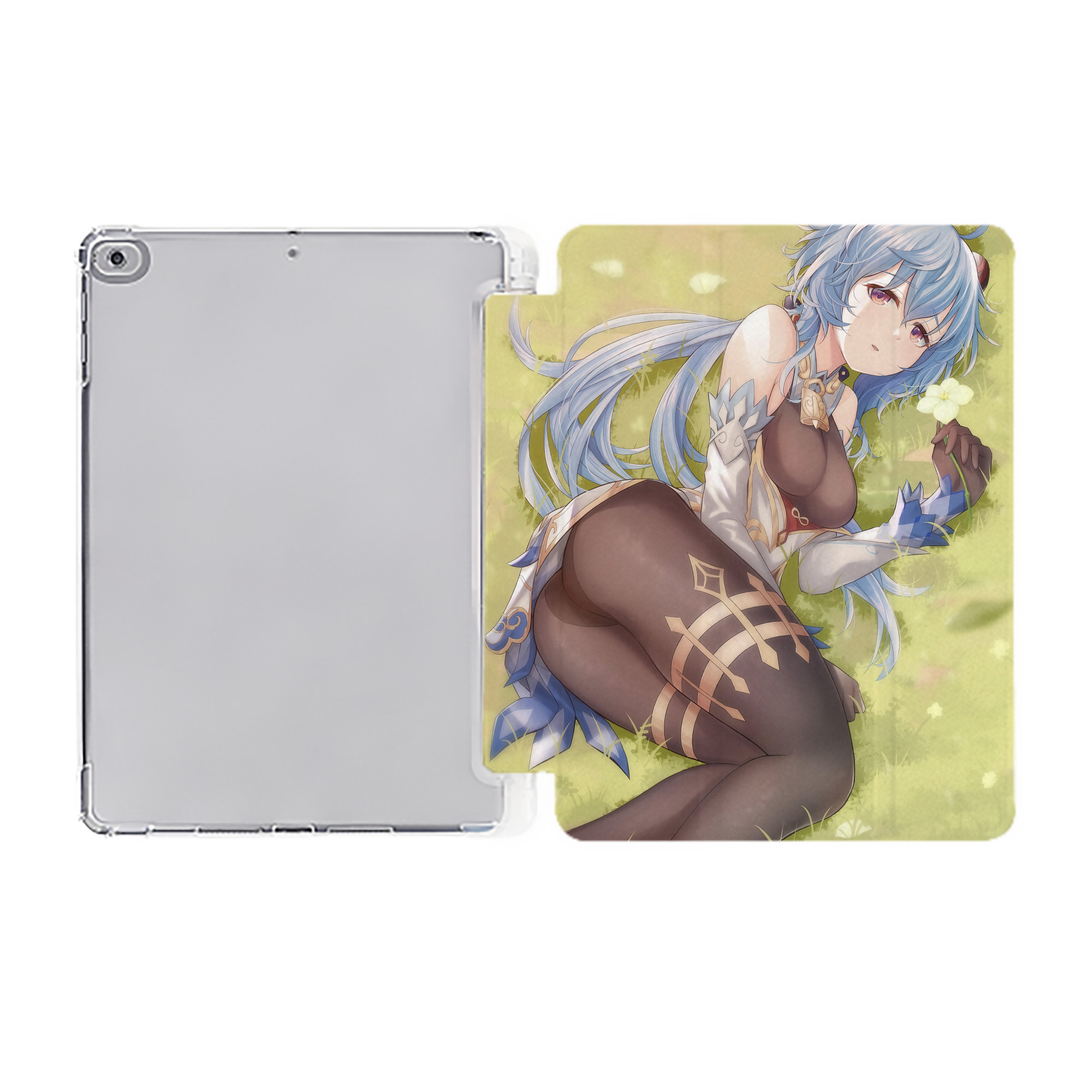 げんし神 genshin IPad ケース ペン収納付き 三つ折りスタンド PUレザー×シリコン 対応機種9.5/10.5/10.9インチ